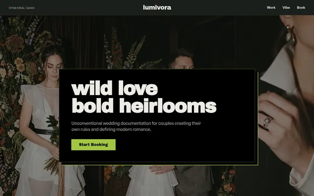 Homepage of Lumivora, built by WPMaven