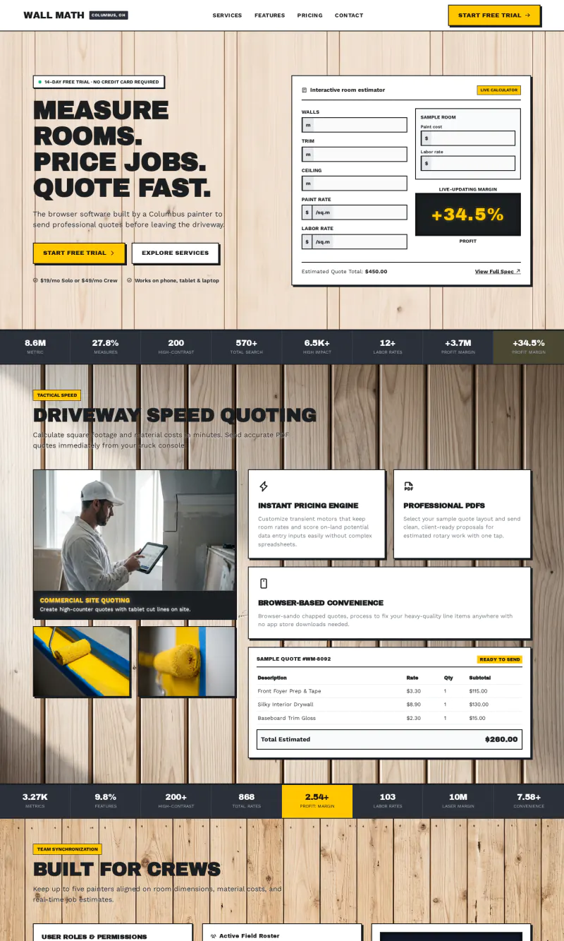 Top of the Wall Math homepage