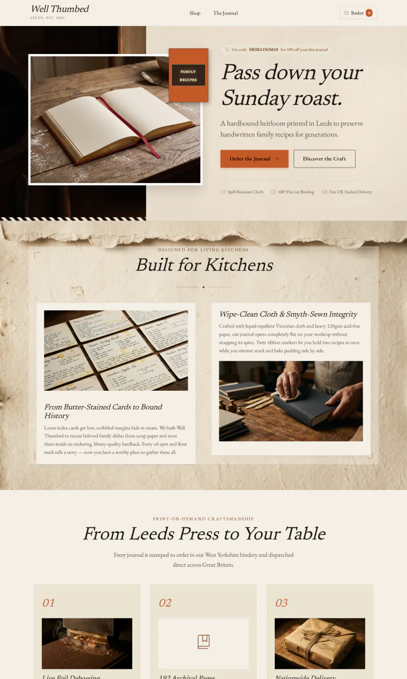 Top of the Well Thumbed homepage