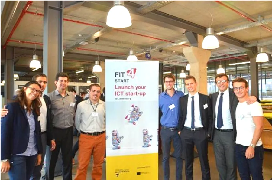Le fondateur avec la première promotion Fit 4 Start au Luxembourg