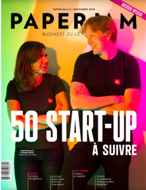 Couverture de Paperjam, 50 start-ups à suivre, novembre 2018
